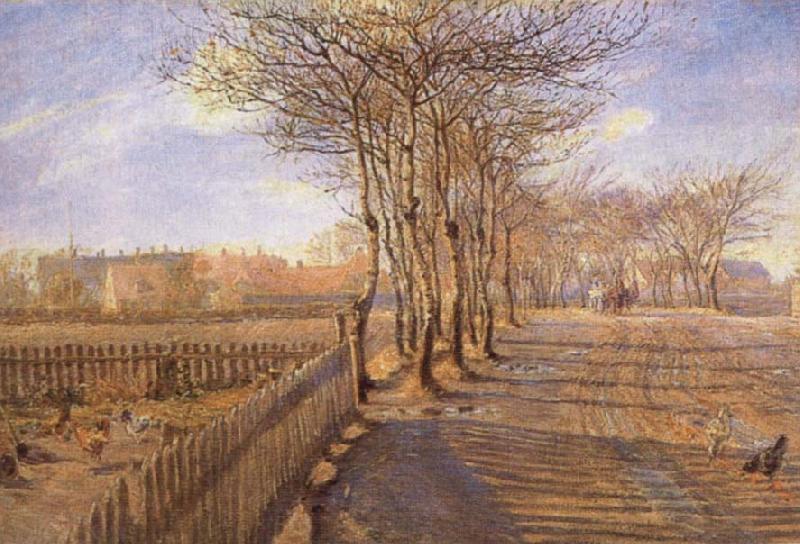 Theodor Esbern Philipsen A Lane at Kastrup oil painting picture